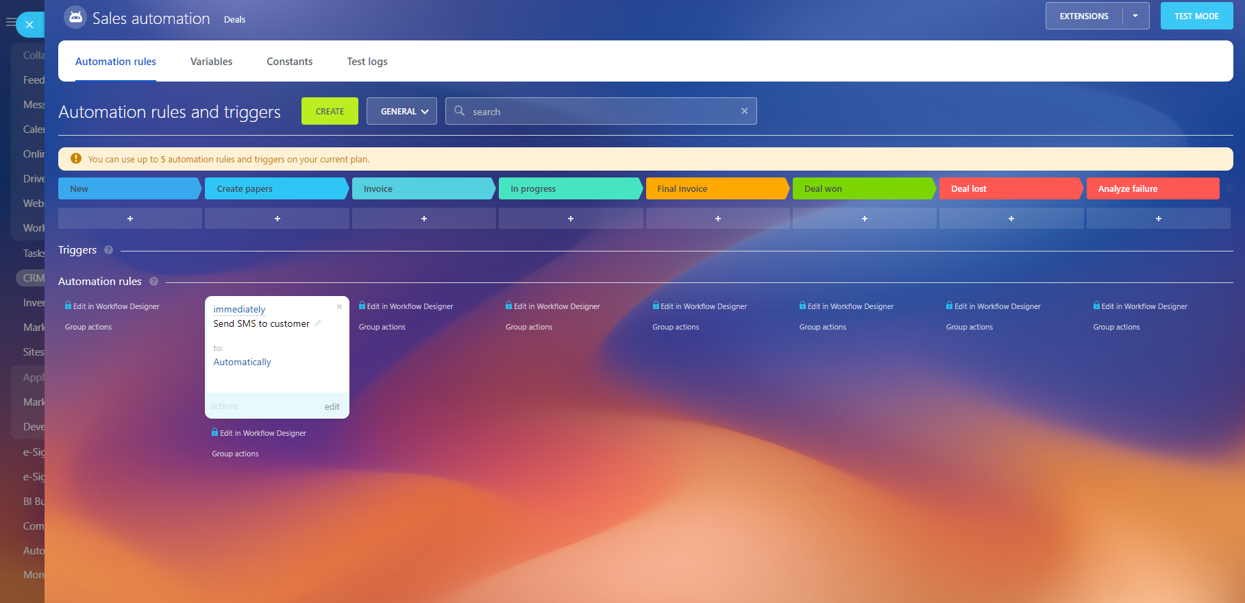 Setting Up Automation Rules