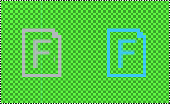 Icon on transparent background