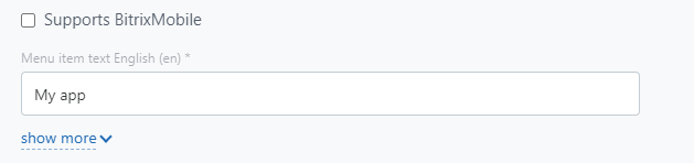 Menu Item Name in the Left Menu