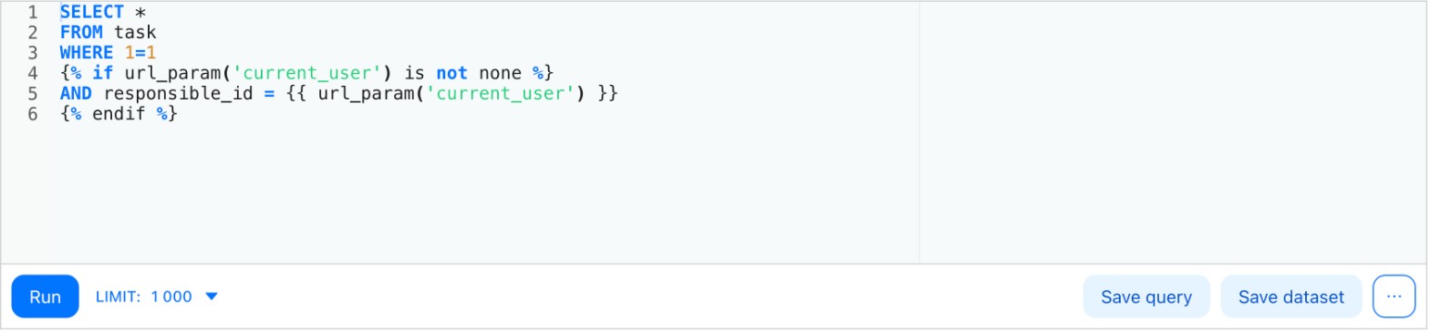 Condition on the current user from the URL