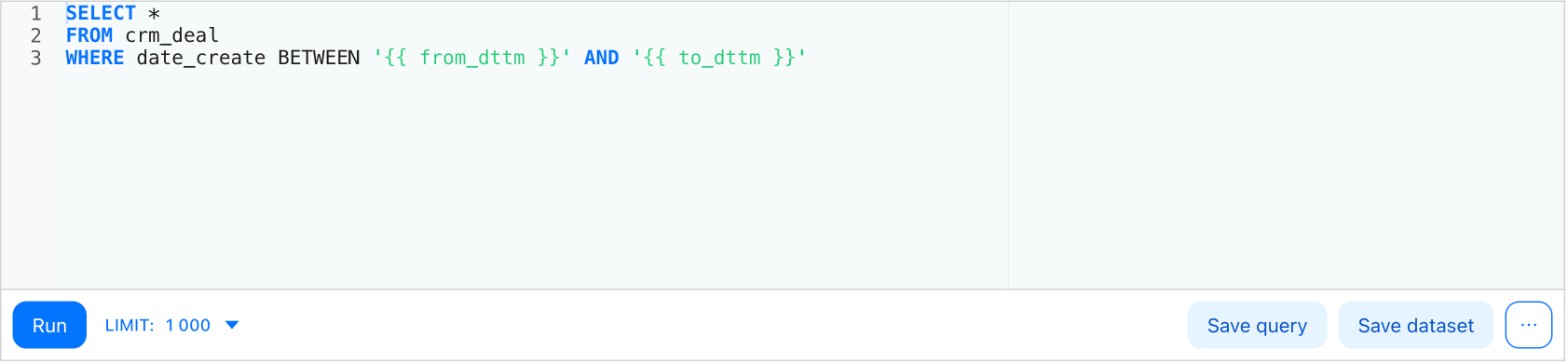 Filtering by date