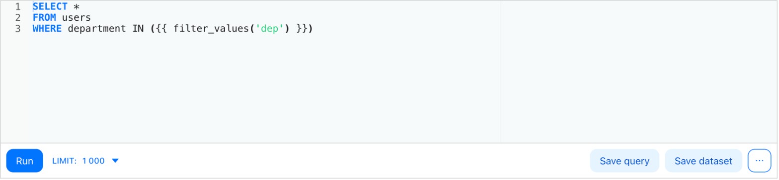 Filtering by filter values