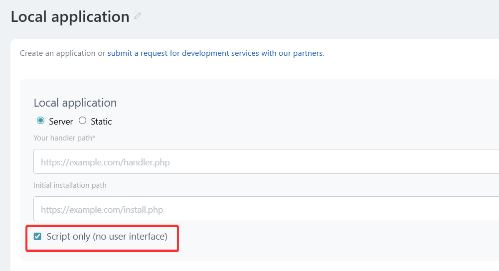 Script only (no user interface) 