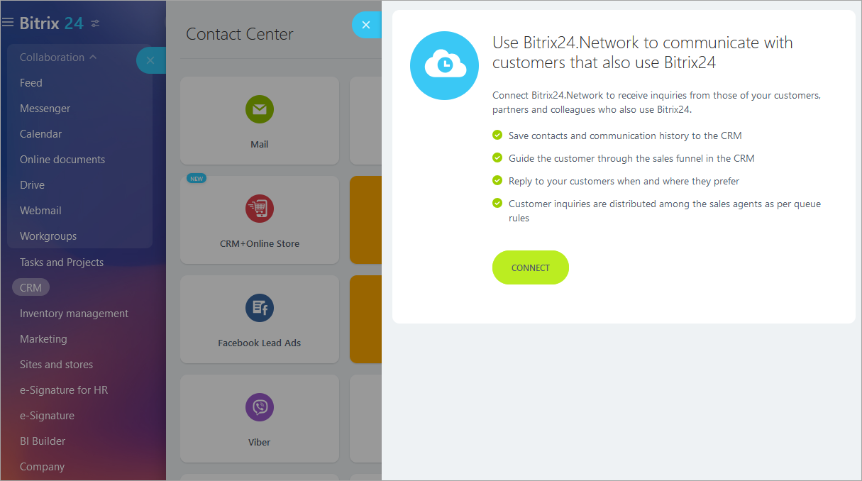 Adding Bitrix24.Network